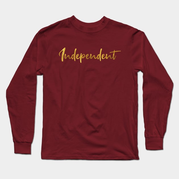 Independent Woman Long Sleeve T-Shirt by AmrQadi